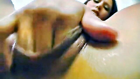 Latina babe's huge wet tits squeezed hard by hands in ecstatic POV closeup