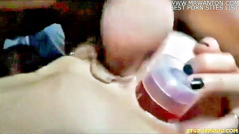 Filthy amateur wife anal hole stretched by toy penetration