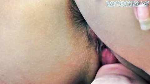 Euro teen close-up fingering wet pussy