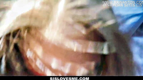 Charity Crawford teen caught sucking stepbro's cock in SisLovesMe