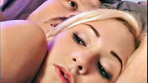 Blonde Hillary Scott in close intimate embrace with stepdad