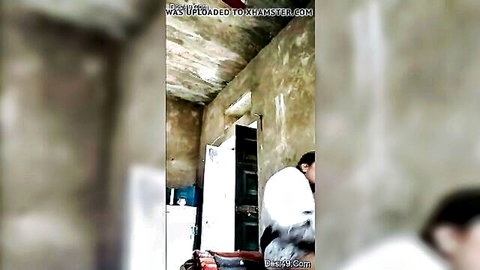 Desi village girl caught enjoying intimate moment in room