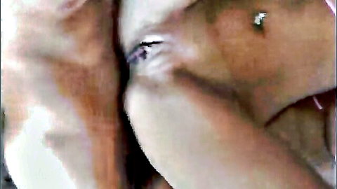 Seductive close-up of woman's eye and skin in threesome tease