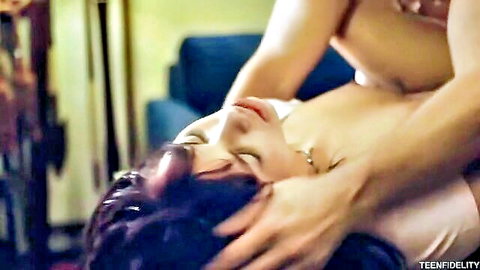 Gina Valentina in passionate missionary sex with intense embrace