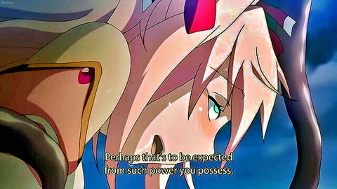 Emotional pink-haired anime schoolgirl in Aisei Tenshi Love Mary hentai scene