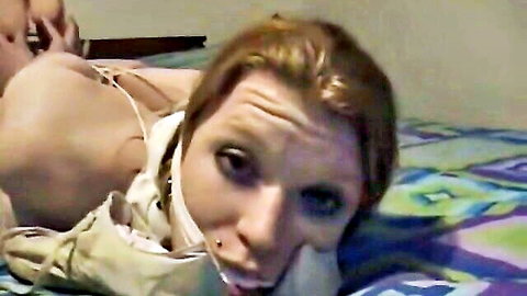 Madison Young bound and gagged in intense BDSM sock smelling fetish scene