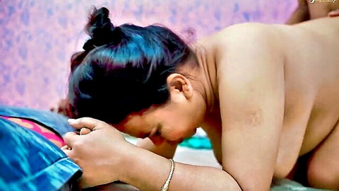 Horny curvy Indian MILF stepmom seduced by stepson in explicit position