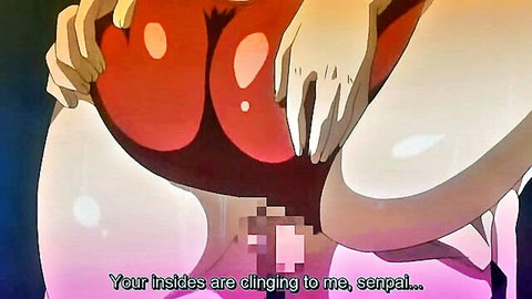 Hentai anime girl with big ass in doggy style penetration, censored
