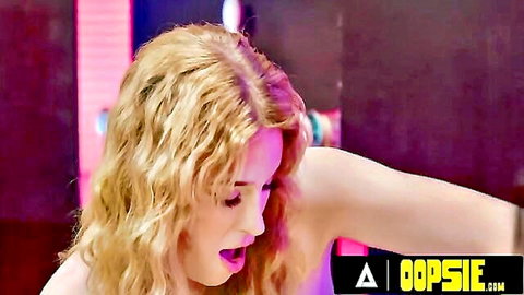 Ariel Demure topless blonde trans in lesbian threesome compilation