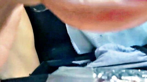 TS shemale shooting cum load in Uber car ride