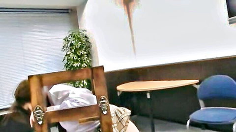 Haruki Sato bound in plaid school skirt BDSM tease