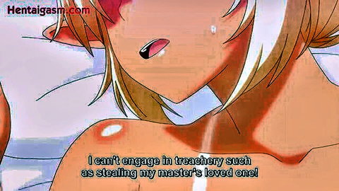 Teary-eyed anime elf girl in hentai scene, Enjo Kouhai 7 subbed