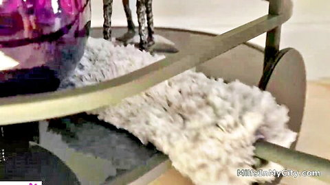 Stepmom fetish scene with sponge sex play
