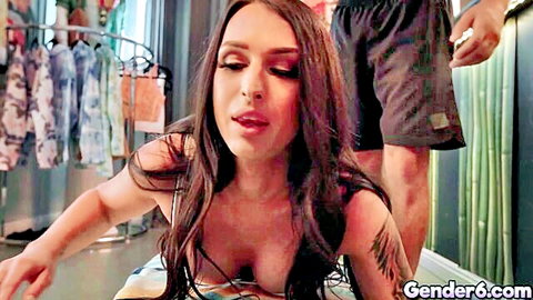 Khloe in steamy transsexual threesome with Roman and Jayden