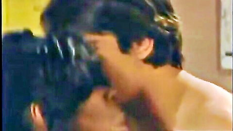 Vanessa Blue ebony secretary in passionate neck kiss