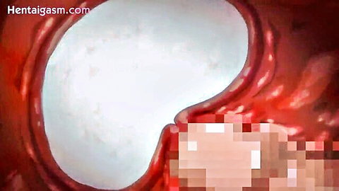 Blonde hentai cheating wife close-up creampie scene
