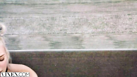 Khloe Kapri and Alex Grey as college teens teasing intimately