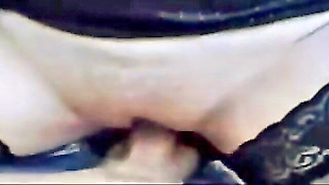 MILF Denise outdoor fucked in black lingerie, explicit close-up penetration