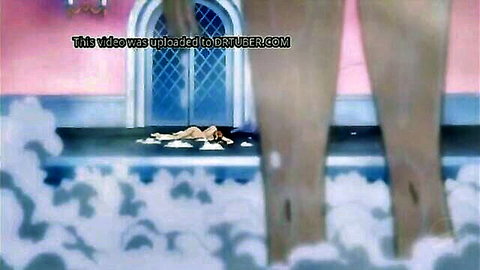 Hentai anime girl in intense gangbang scene on clouds