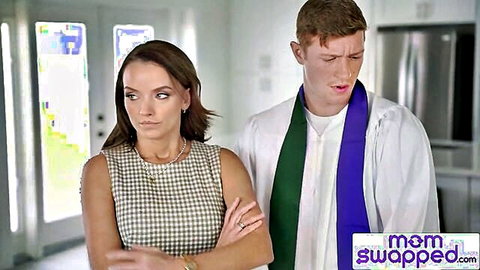 Odette Fox confronts concerned young man in tense Mom Swapped scene