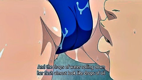 Anime babes dripping wet from teasing, flesh glistening like oil before hardcore fuck