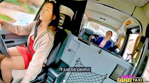 Minni Joy and Zuzu Sweet in steamy Fake Taxi car encounter