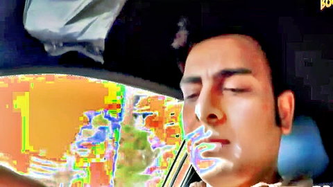 Indian man eyes closed in car seat, Garam Masala Ullu series thumbnail