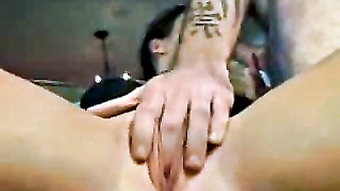 POV close-up of hot friend's mom wet pussy spread by hand