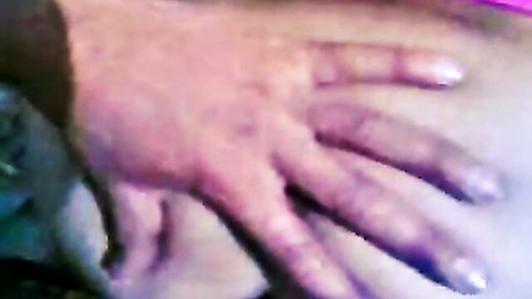 Blurry close-up of hand on Turkish teen's skin during fast anal sex