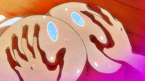 Hentai succubus mom big breasts squeezed in Ep. 2 closeup