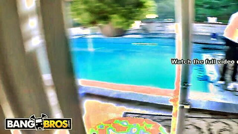 Victoria Lawson, Allie Haze, Jessica Lynn in bikinis by poolside