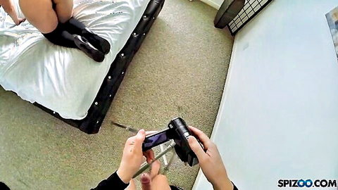 Sheena Ryder in stockings teasing with dildo before banging her man