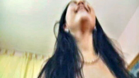 Shione Cooper moans in ecstasy while riding cock, big natural boobs bouncing