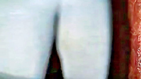 Arab babe's wet pussy cameltoe bulging through sheer white panties teasing solo