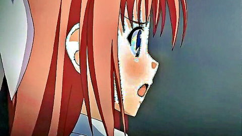 Surprised anime redhead schoolgirl in kinky gangbang preview