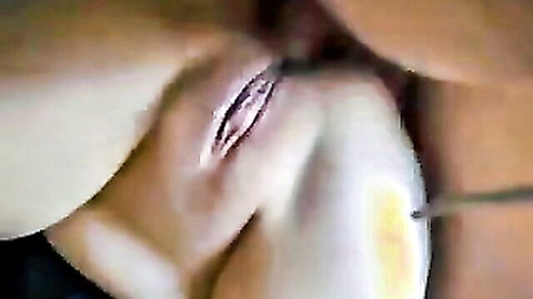 Close-up of amateur white wife taking hard anal penetration