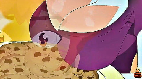 Animated stepmom's big purple ass in facesitting scene from Rune Adventure Ep 6