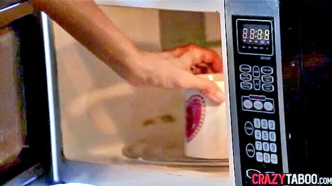 Ariella Ferrera seduces Kacy Lane in hot lesbian kitchen tease