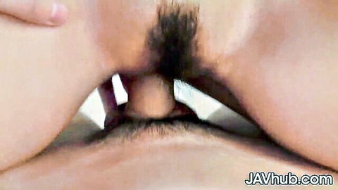 Kaori Buki's fit Japanese pussy close-up with fingering penetration