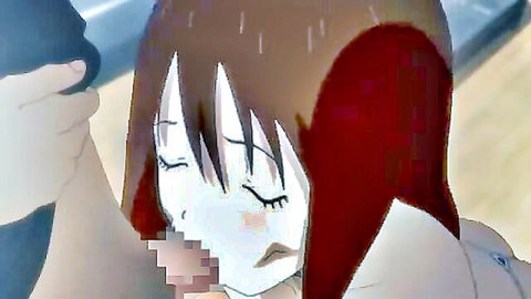 Anime big sister in school uniform groped and pleasured in hentai episode
