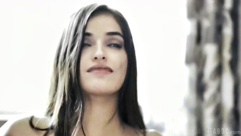 Emily Willis smirks seductively in stepdad punishment scene