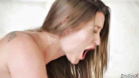 Dani Daniels intense oral expression in nude close-up