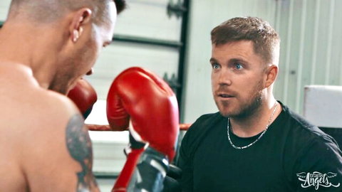 Derek Kage and Rana Katana spar intensely in boxing ring teaser