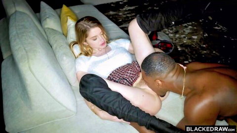 Bunny Colby moans as Jax Slayher licks her pussy in Blacked interracial scene