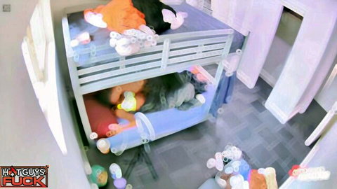 Allison Lox & Mark Rush in passionate bunk bed sex with scattered clothes