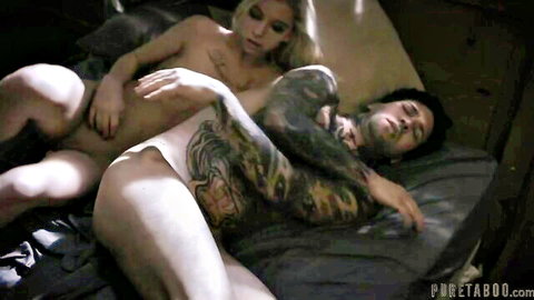 Kenzie Reeves nude embracing tattooed Small Hands in Trailer Park Taboo
