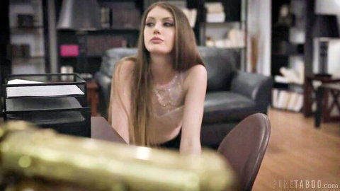Elena Koshka in sheer top, seductive pose adult video thumbnail
