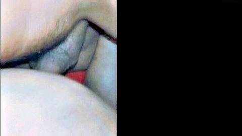Amateur close-up of wife vaginal penetration secretly in parents' house
