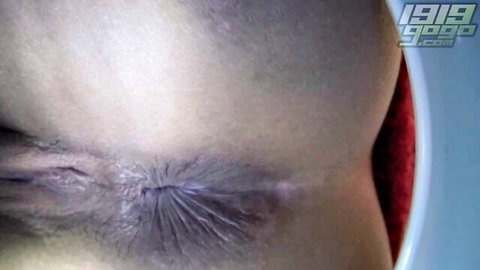 Petite Asian teen's tight pussy and ass close-up on webcam