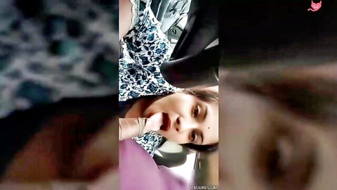 Desi MILF big boobs giving oral in homemade couple sex video